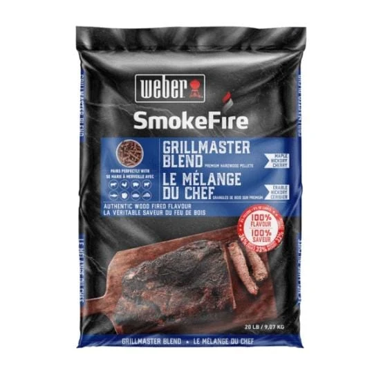 New ✨ Weber SmokeFire Premium Grillmaster Hardwood Pellets (20 Lb.) - 190201 ⌛ 3 Weber SmokeFire Premium Grillmaster Hardwood Pellets (20 Lb.) - 190201