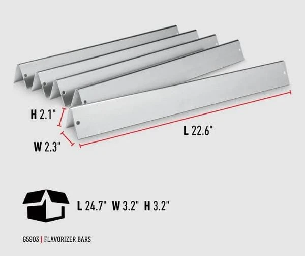 Discount ๐ BBQ Accessories Weber Stainless Steel Flavour Bars 5pc.x 22.5" (Genesis 2002-7 ,Silver B & C) - 65903 โจ 3 BBQ Accessories Weber Stainless Steel Flavour Bars 5pc.x 22.5" (Genesis 2002-7 ,Silver B & C) - 65903