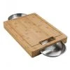 Napoleon Cutting Board W/ Stainless Steel Bowls