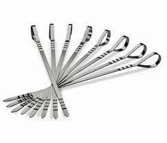 Budget ⌛ BBQ Accessories Napoleon Stainless Steel Multi-Functional Skewers (8-Piece) 🥰 3 BBQ Accessories Napoleon Stainless Steel Multi-Functional Skewers (8-Piece)