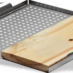 Napoleon Stainless Steel Multi-Functional Topper W/ Cedar Plank - 70026