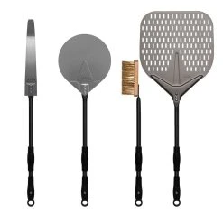 Alfa Forni BBQ Accessories Alfa 36" 4-Piece Pizza Peel Set (Black) - AC-4PSET36BK
