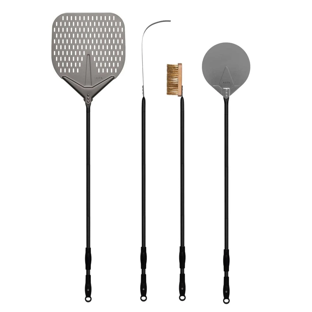 Buy 👍 Alfa Forni Alfa 48" 4-Piece Pizza Peel Set (Black) - AC-4PSET48BK BBQ Accessories 🌟 3 Alfa Forni Alfa 48" 4-Piece Pizza Peel Set (Black) - AC-4PSET48BK BBQ Accessories