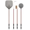 Alfa Forni Alfa 48" 4-Piece Pizza Peel Set (Red) - AC-4PSET48RD BBQ Accessories