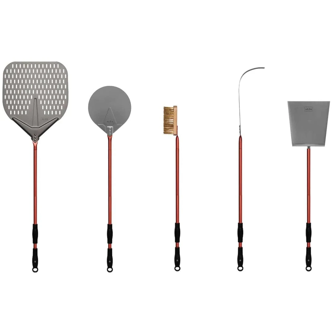 Best deal ๐ Alfa Forni BBQ Accessories Alfa 36" 5-Piece Pizza Peel Set (Red) - AC-5PSET36RD ๐งจ 3 Alfa Forni BBQ Accessories Alfa 36" 5-Piece Pizza Peel Set (Red) - AC-5PSET36RD