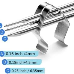 Bbqgo Parts Universal Thermometer Probe Grill Clip - B07G2B6CZR