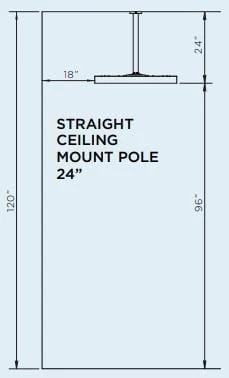 Flash Sale ❤️ Bromic Heating Bromic Eclipse Electric Ceiling Pole (24" Straight) - BH3230002 👏 3 Bromic Heating Bromic Eclipse Electric Ceiling Pole (24" Straight) - BH3230002