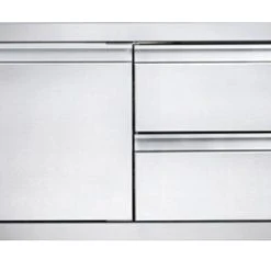 Napoleon Single Door + Double Drawer Cabinet (36" X 16") - BI-3616-1D2DR