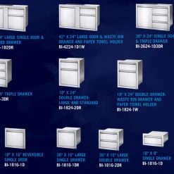 Flash Sale 😉 Napoleon 36" X 24" Single Door & Waste Bin Drawer Parts 🛒 5 Napoleon 36