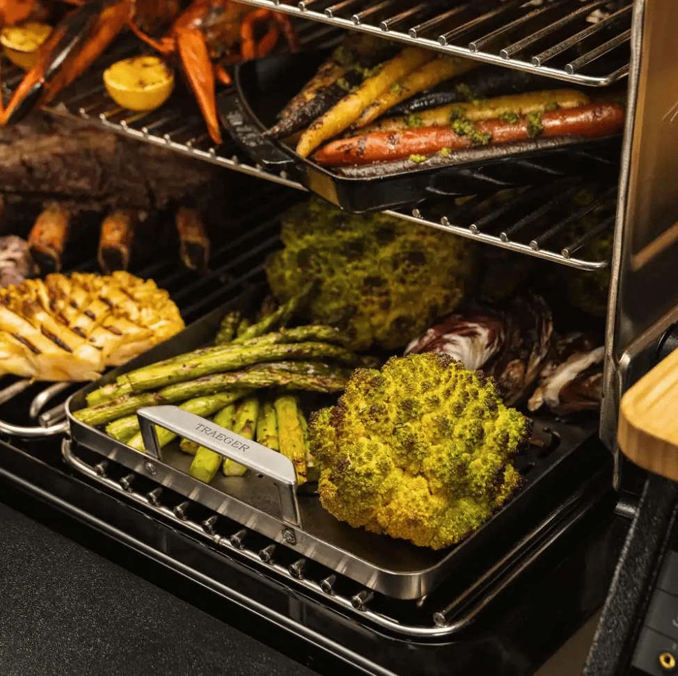 Brand new 🤩 Traeger Canada Traeger ModiFIRE Fish & Veggie Stainless Steel Grill Tray - BAC610 ❤️ 6 Traeger Canada Traeger ModiFIRE Fish & Veggie Stainless Steel Grill Tray - BAC610