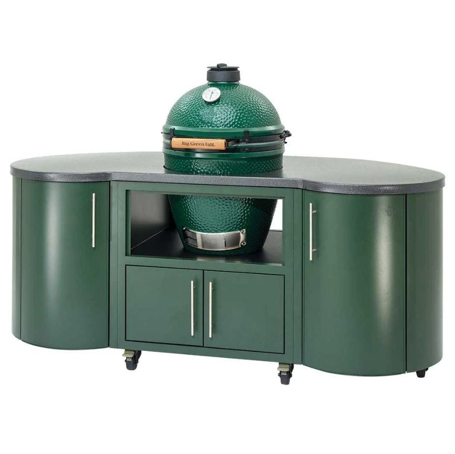 Cheap 👏 Big Green Egg 76" Custom Cooking Island ❤️ 3 Big Green Egg 76" Custom Cooking Island