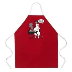 LA Imprints Attitude Apron - Cow BBQ BBQ Accessories