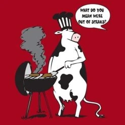 LA Imprints Attitude Apron - Cow BBQ BBQ Accessories