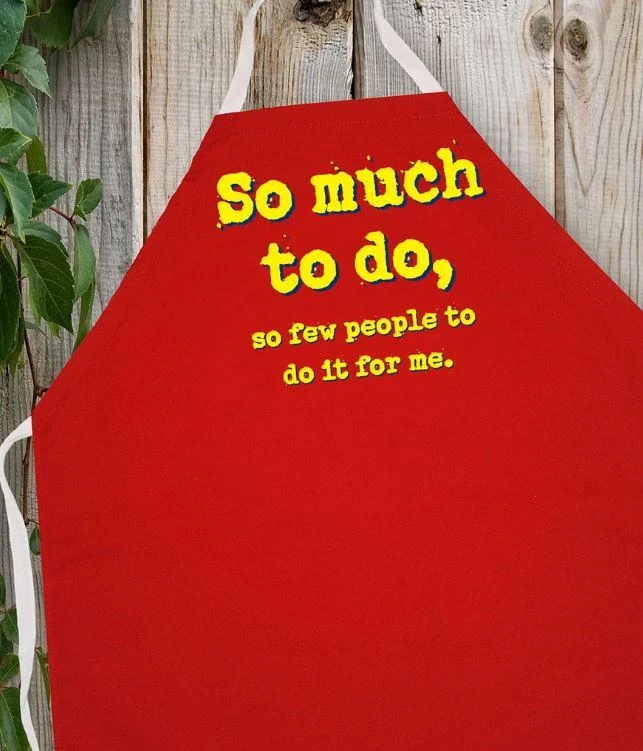 Promo ⭐ LA Imprints Attitude Apron - So Much To Do BBQ Accessories ⌛ 3 LA Imprints Attitude Apron - So Much To Do BBQ Accessories