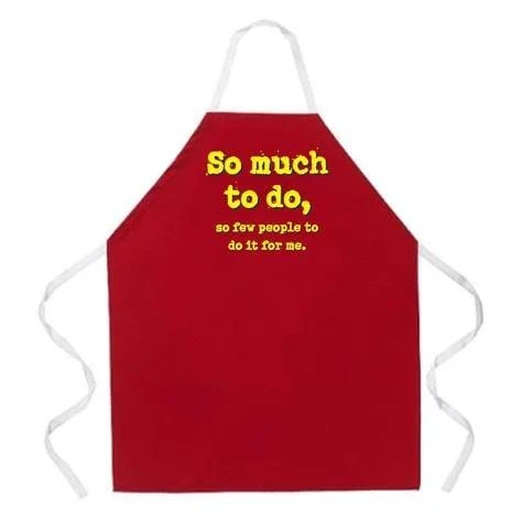 Promo ⭐ LA Imprints Attitude Apron - So Much To Do BBQ Accessories ⌛ 4 LA Imprints Attitude Apron - So Much To Do BBQ Accessories