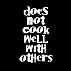 LA Imprints Attitude Apron - Does Not Cook Well With Others BBQ Accessories