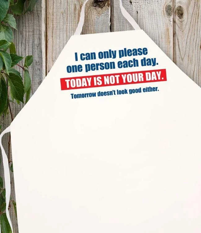 Flash Sale 👏 BBQ Accessories LA Imprints Attitude Apron - Today Is Not Your Day ❤️ 3 BBQ Accessories LA Imprints Attitude Apron - Today Is Not Your Day