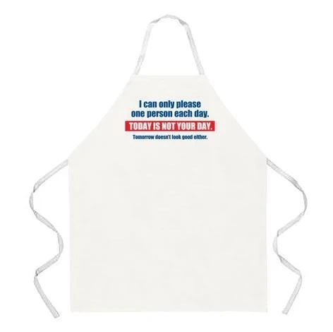 Flash Sale 👏 BBQ Accessories LA Imprints Attitude Apron - Today Is Not Your Day ❤️ 4 BBQ Accessories LA Imprints Attitude Apron - Today Is Not Your Day