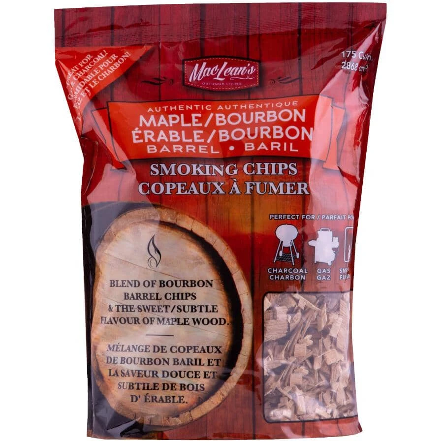 Cheapest ❤️ Maclean Outdoor Living Inc. MacLean's Smoking Chips (Maple/Bourbon - 2lb.) - CB-200MB-CP BBQ Accessories 😉 3 Maclean Outdoor Living Inc. MacLean's Smoking Chips (Maple/Bourbon - 2lb.) - CB-200MB-CP BBQ Accessories