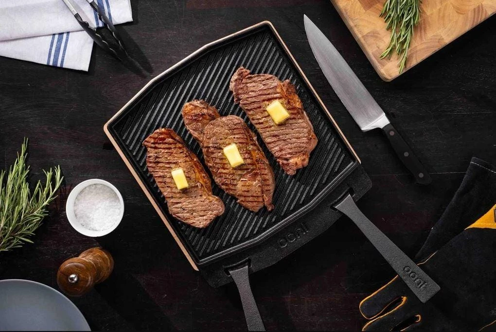 Flash Sale ✔️ BBQ Accessories Ooni Dual-Sided Grizzler Plate - UU-P0A000 ✔️ 6 BBQ Accessories Ooni Dual-Sided Grizzler Plate - UU-P0A000